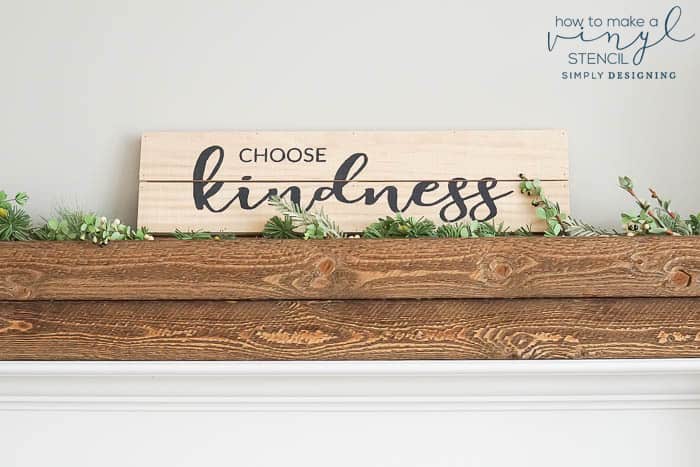 Learn some tips on creating Cricut stencil vinyl for your wood