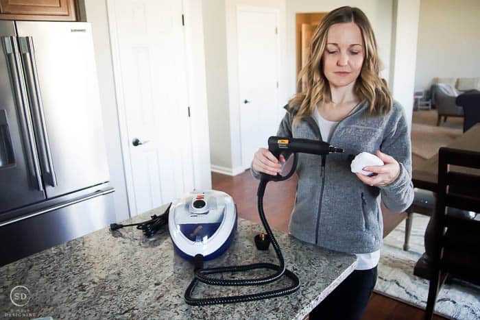 add fabric steamer attachment to a SteamMachine Elite