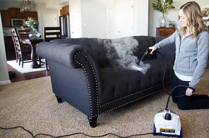 How to Steam Clean a Couch 02644 1 | How to Clean a Couch | 39 | fabric Christmas trees