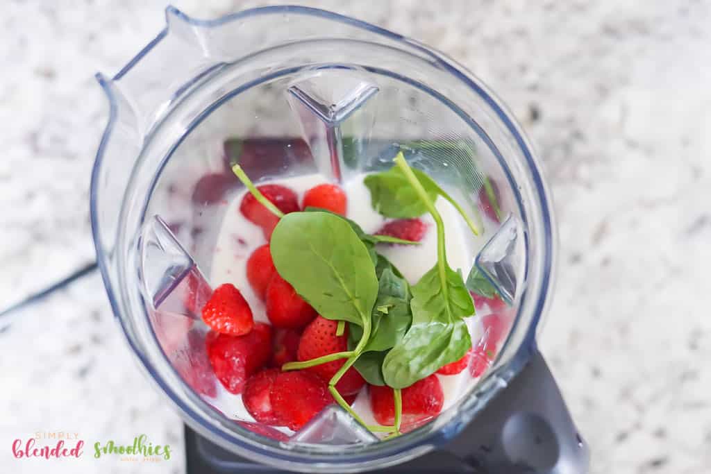 Strawberry Spinach Smoothie 8 make a strawberry spinach smoothie