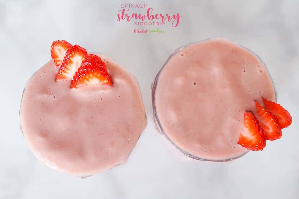Strawberry Spinach Smoothie 2 Strawberry Spinach Smoothie