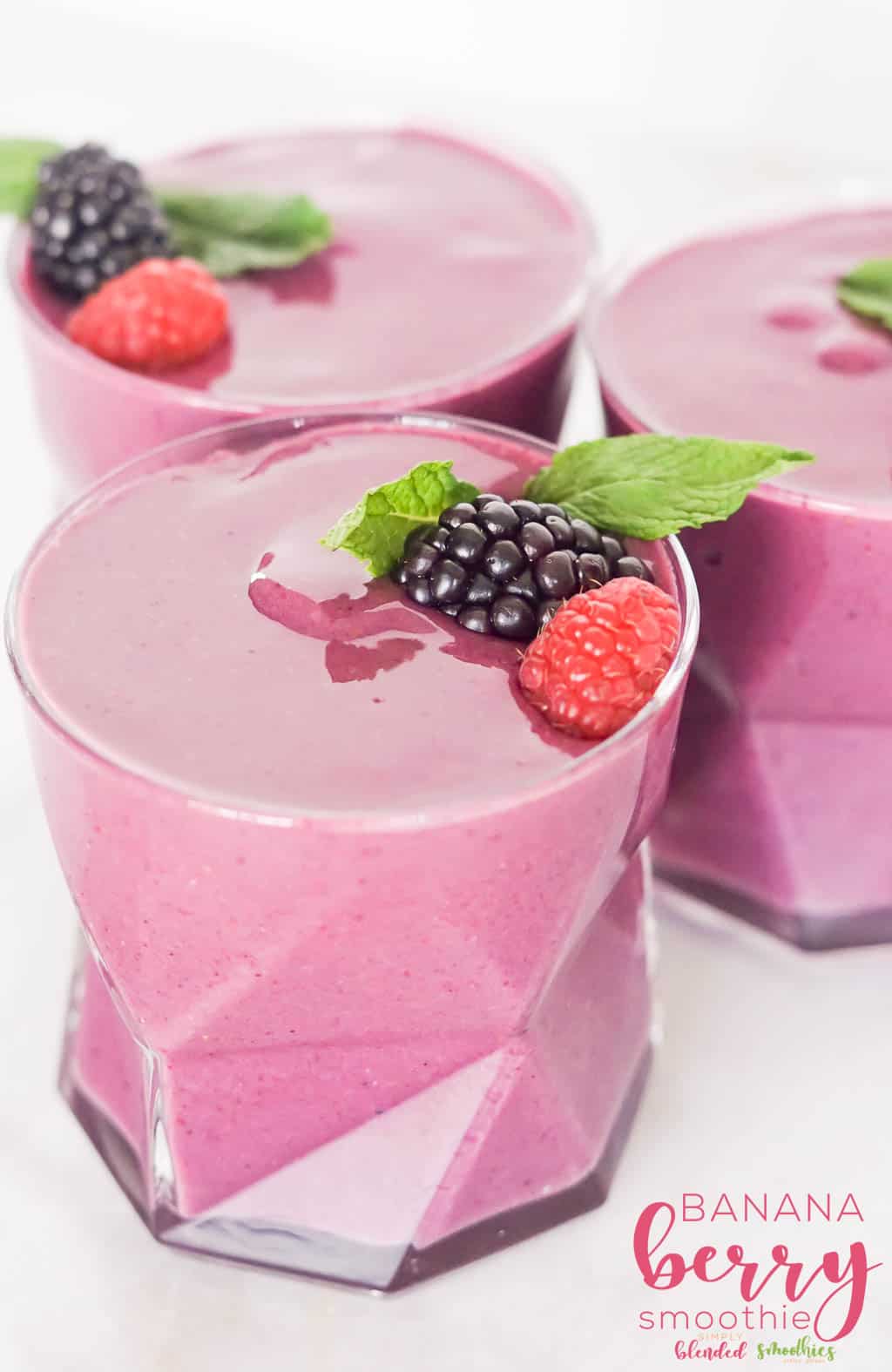 The Best Peanut Butter Banana Smoothie 16 Banana Berry Smoothie