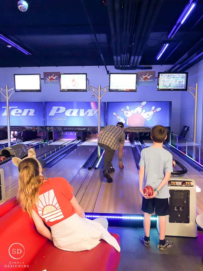 bowling at Great Wolf Lodge