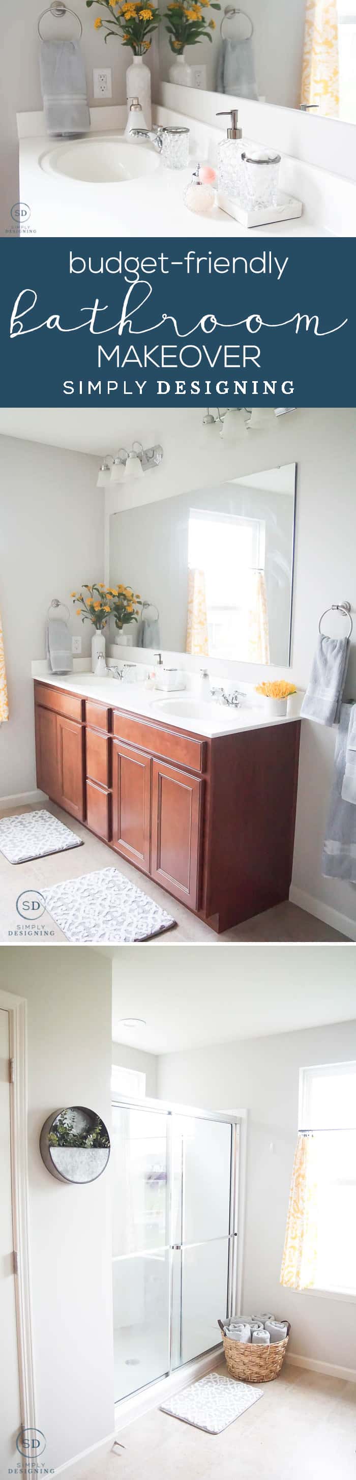 how to do an afforable master bathroom makeover