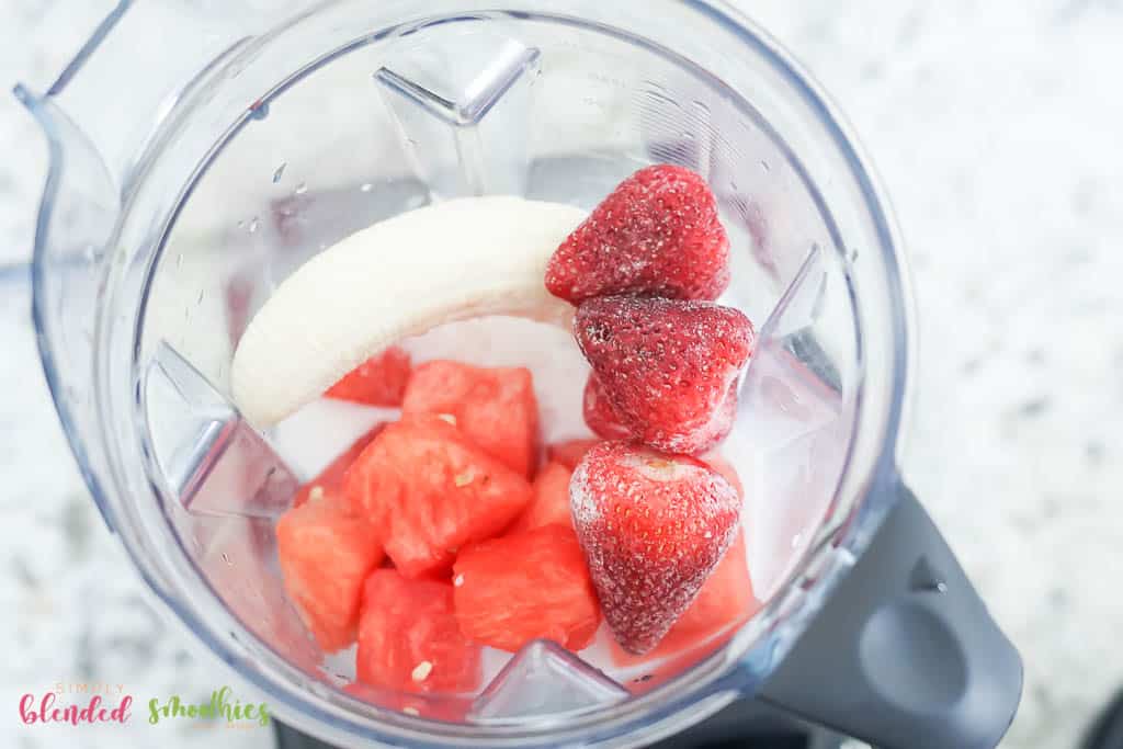 Easy Watermelon Smoothie Recipe 7 healthy watermelon smoothie ingredients in blender