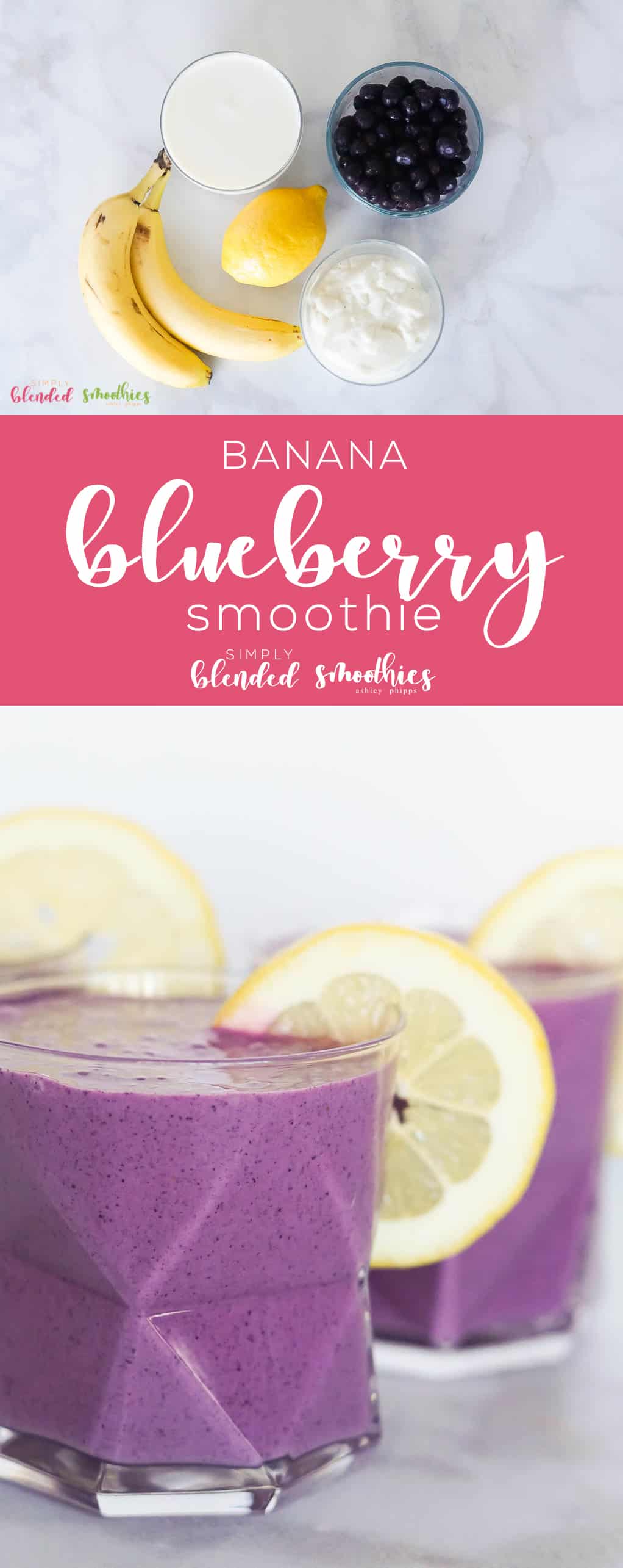 Blueberry Banana Smoothie 1 Delicious Blueberry Banana Smoothie - healthy smoothie that is easy to make
