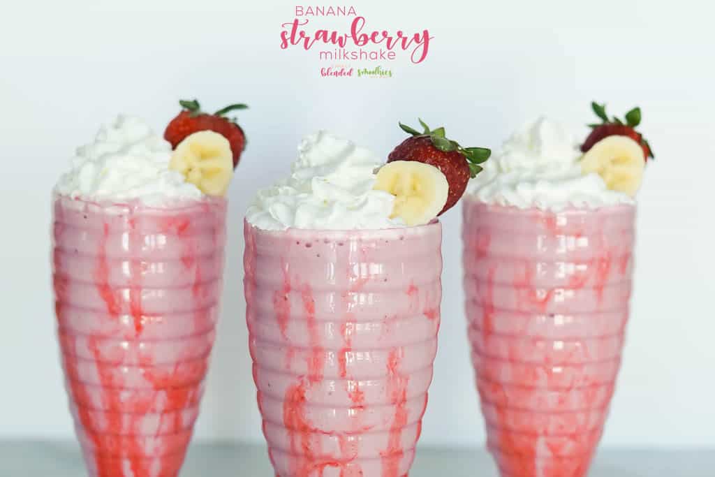 Strawberry Banana Milkshake 2 Strawberry Banana Milkshake