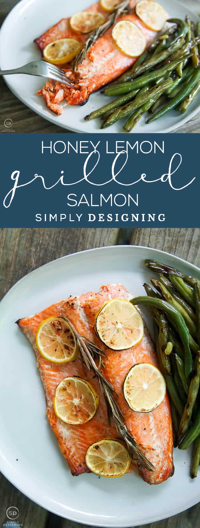 This honey lemon grilled salmon recipe is the perfect recipe to make salmon in foil with a delicious glaze recipe