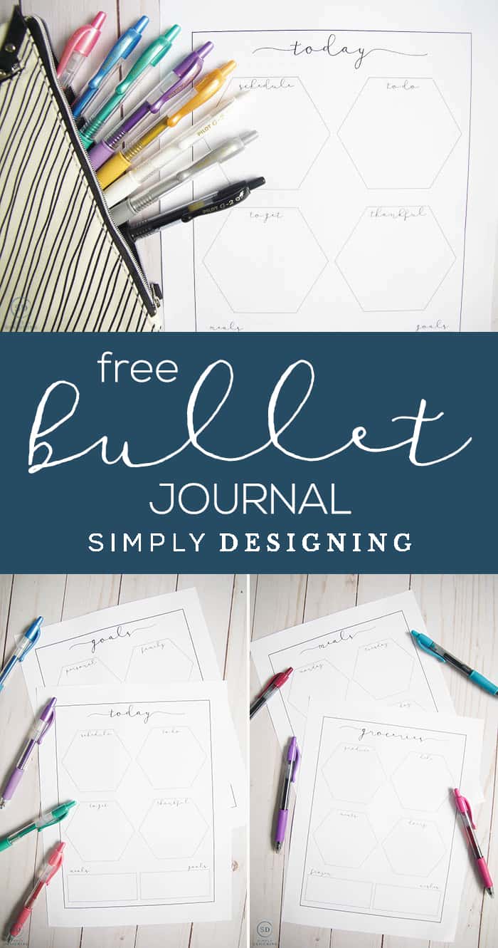 Bullet Journal Ideas & Free Journal Printable | Simply Designing with ...