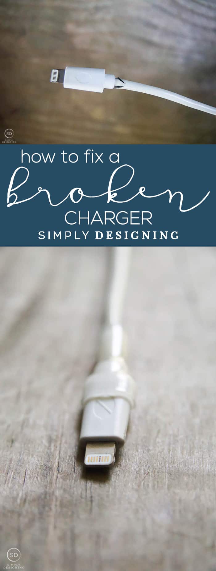 If you have any phone cords that are broken, or ones that are going bad, you need this post about how to fix a broken iPhone charger!