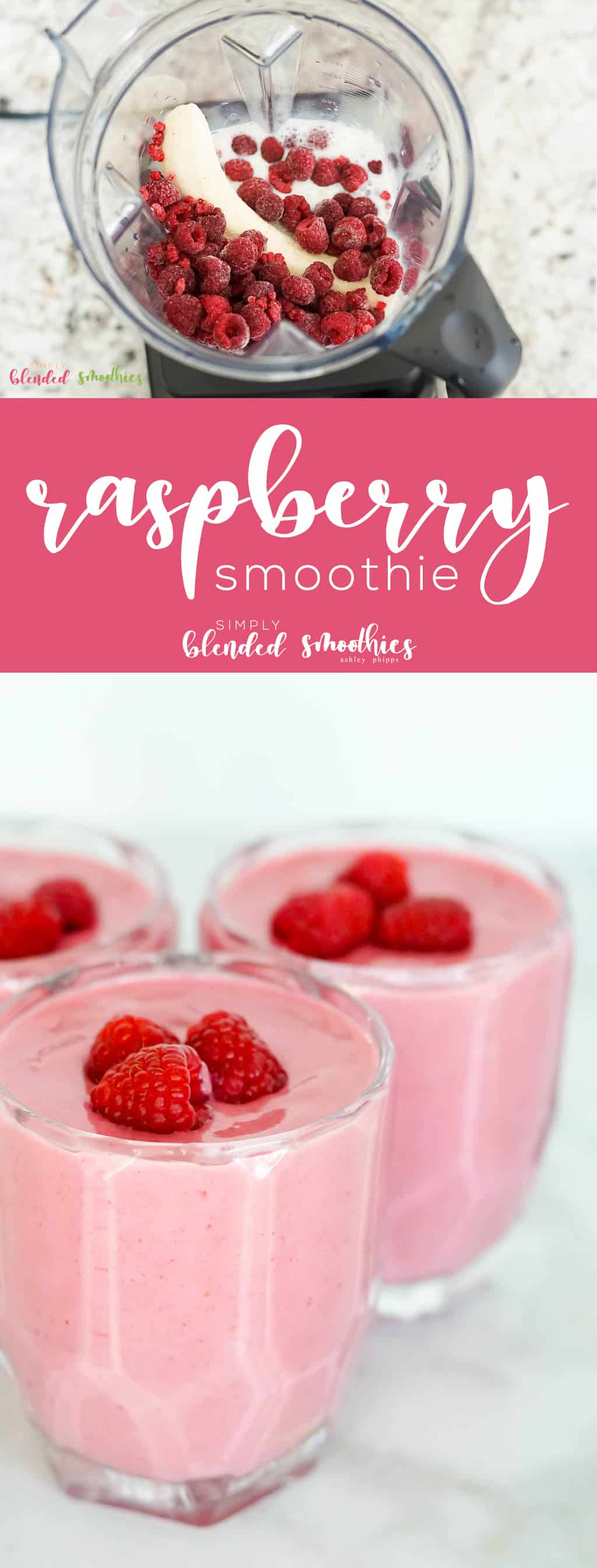 Raspberry Smoothie 4 This raspberry smoothie recipe is a delicious and refreshing smoothie perfect for breakfast brunch an afternoon snack or even as a healthy dessert