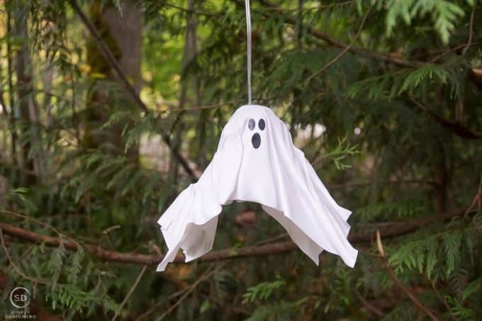 DIY Hanging Ghost Lantern | Simply Designing with Ashley