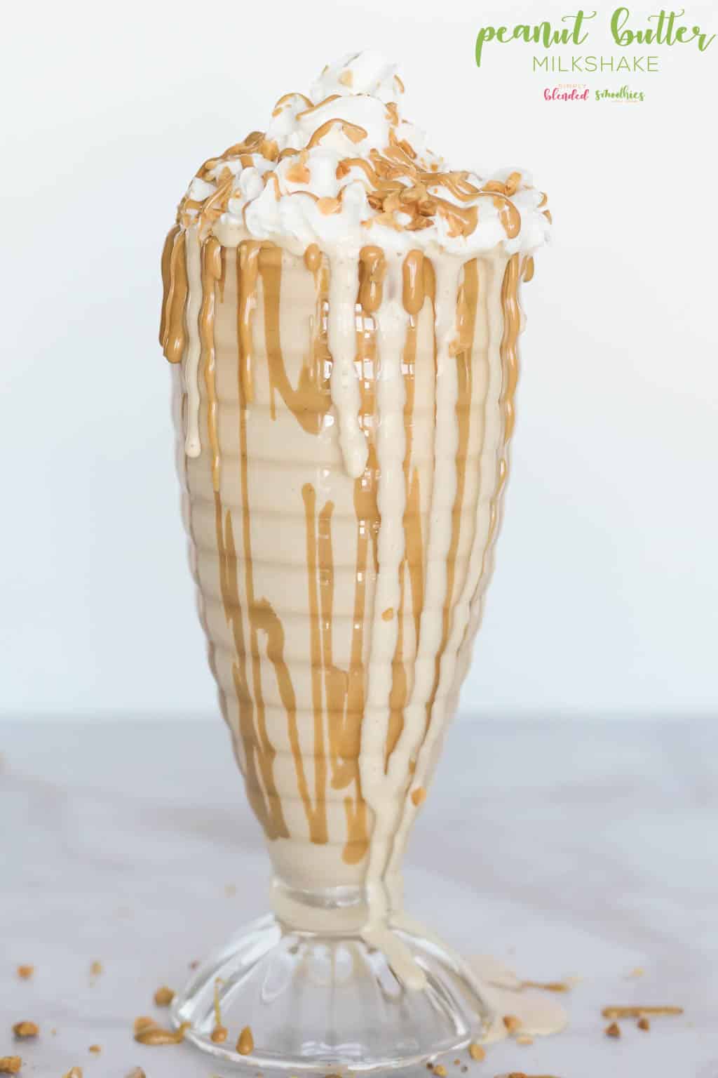 Peanut Butter Milkshake 3 Delicious 3 Ingredient Peanut Butter Milkshake
