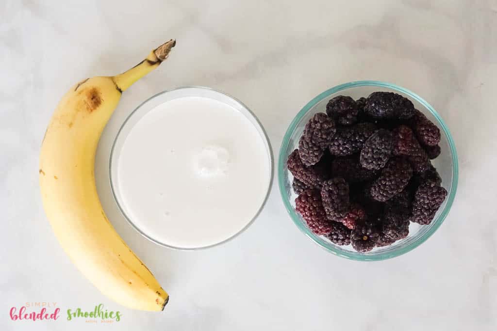 Blackberry Smoothie 7 Blackberry smoothie ingredients
