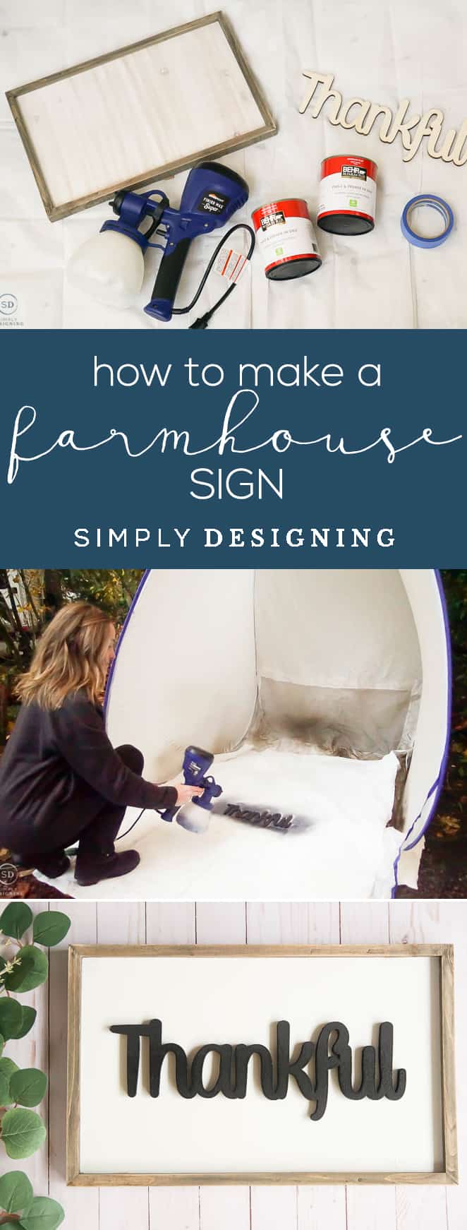 How to make a farmhouse sign - Save your time and money and make your own farmhouse sign instead of buying it with these tips for how to make a farmhouse sign