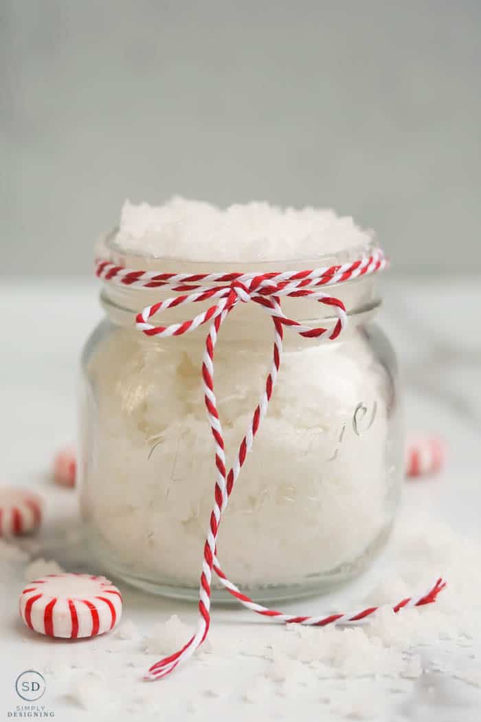 Easy Peppermint Sugar Scrub