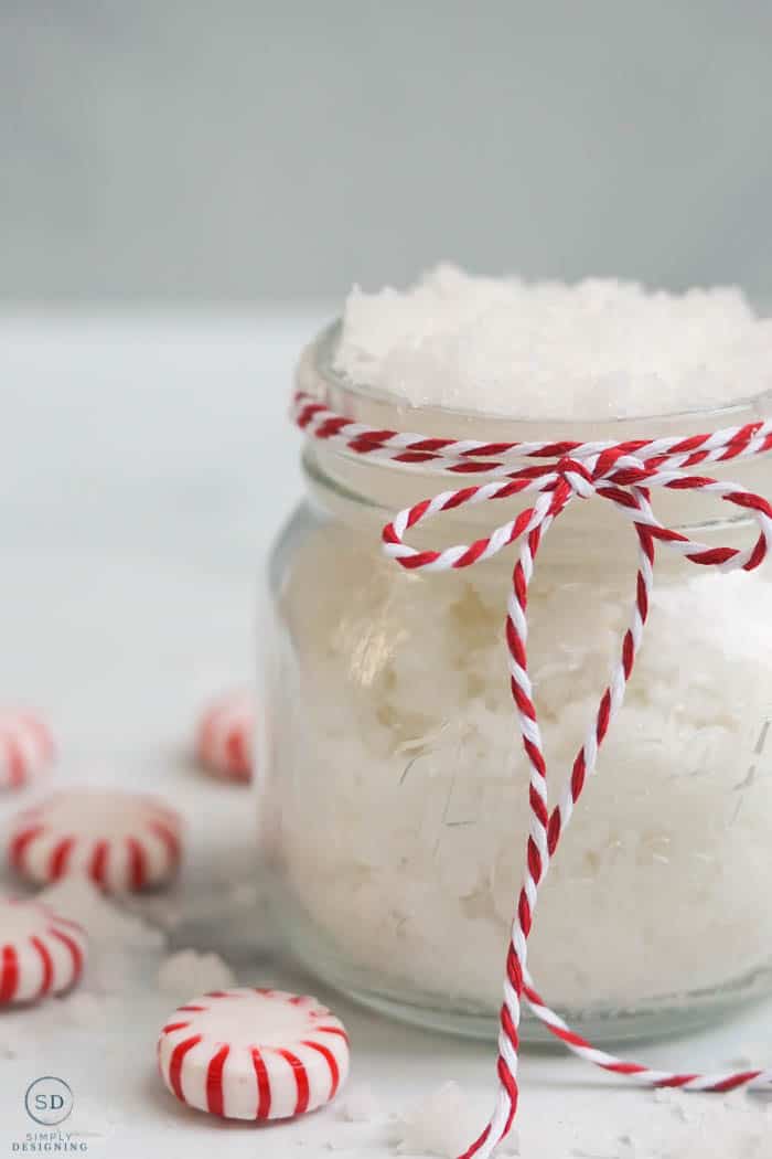 DIY Peppermint Sugar Scrub