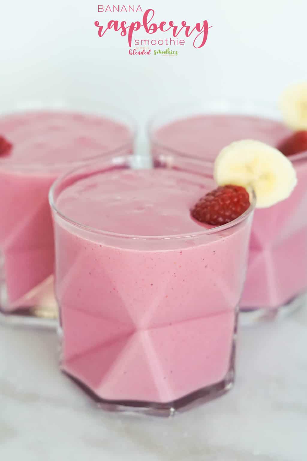 Raspberry Banana Smoothie 3 Raspberry Banana Smoothie - this smoothie recipe is a delicious and healthy smoothie