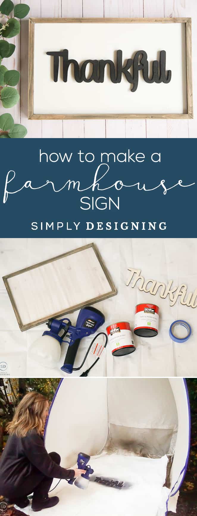 Save your time and money and make your own farmhouse sign instead of buying it with these tips for how to make a farmhouse sign