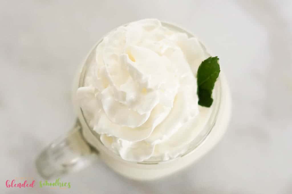 Delicious Vanilla Frappe 2 Homemade Vanilla Frappuccino with whipped cream on top