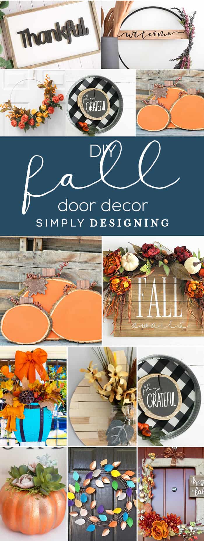 27 Beautiful Fall Door Decorating Ideas | Simply Designing with Ashley