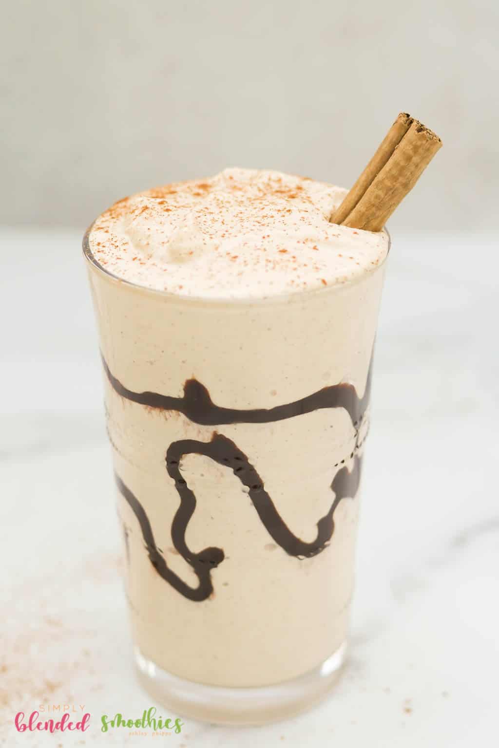 Eggnog Milkshake 3 Eggnog Milkshake recipe with chocolate sqwirl
