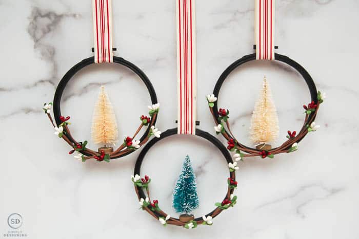 DIY farmhouse christmas ornaments