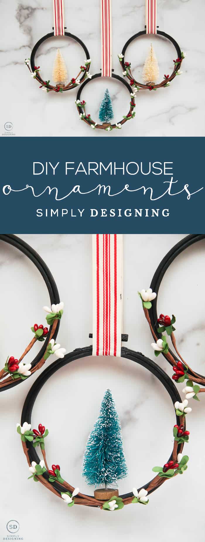 How to make Farmhouse Christmas Ornaments