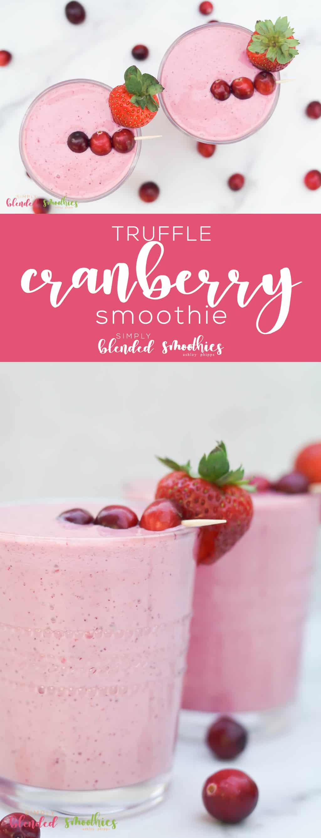 Cranberry Truffle Smoothie 1 My family voted this the best smoothie ever and I could not agree more - This Cranberry Truffle Smoothie is incredibly delicious and perfect any time of year