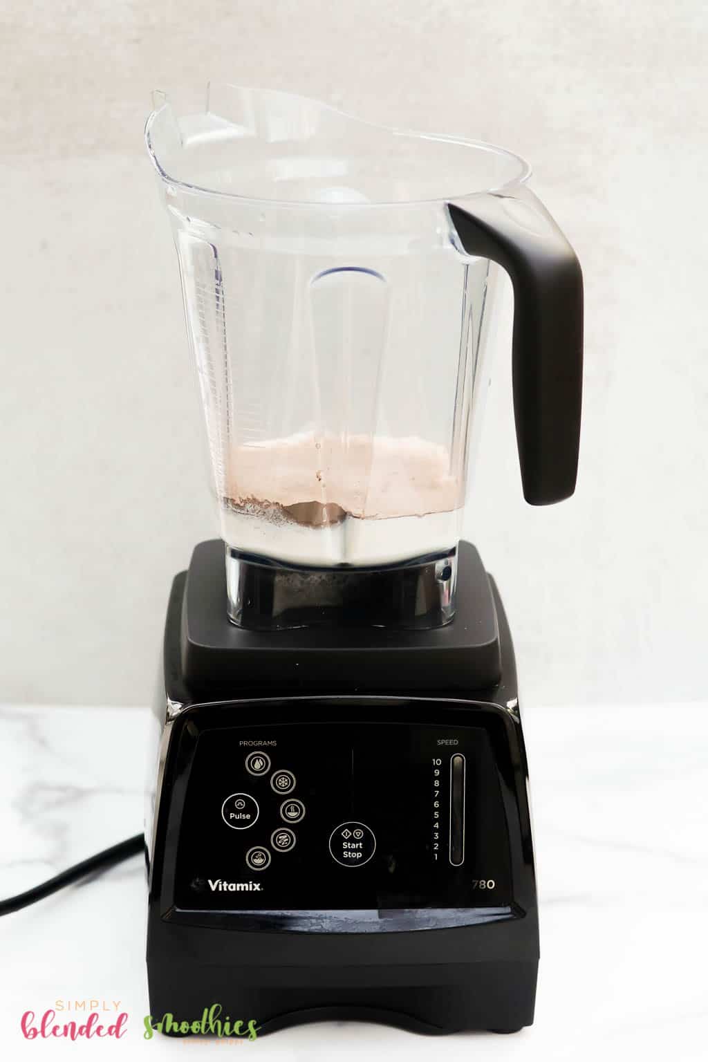 Easy Frozen Hot Chocolate Recipe 8 ingredients for frozen hot cocoa in a blender