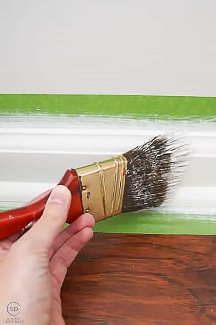 How to Touch Up Paint - touching up base boards