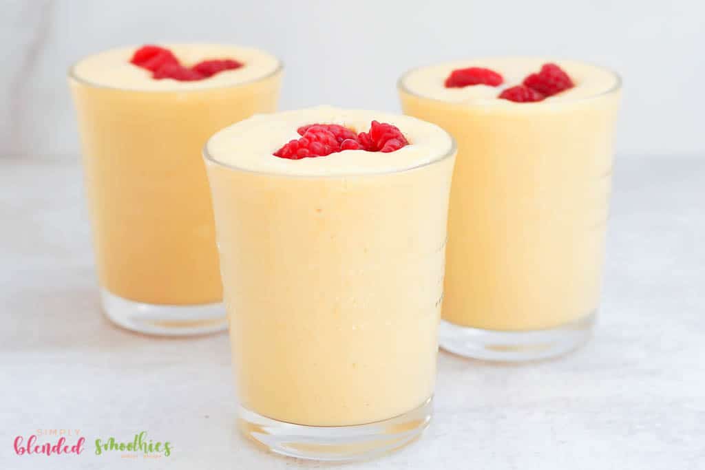 Banana Peach Smoothie 6 three smoothies made with bananas and peaches