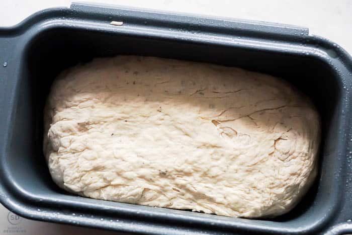 pur bread dough in loaf pan