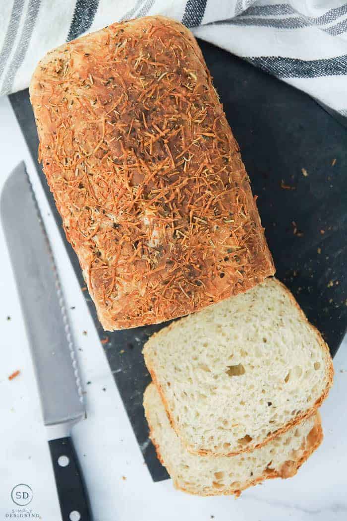No-Knead Parmesan Rosemary Bread
