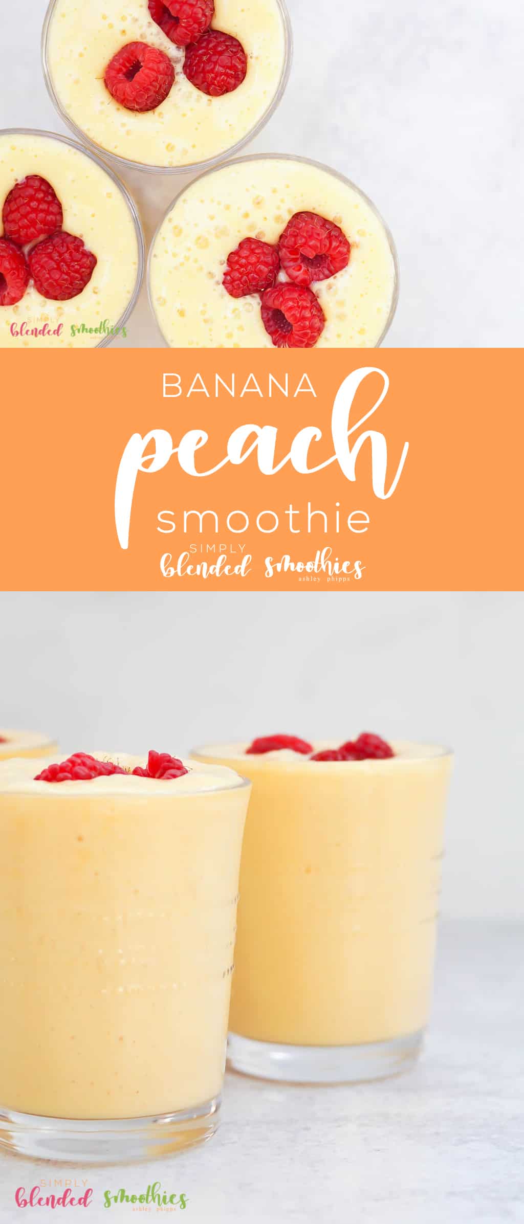 Banana Peach Smoothie 1 Peach Banana Smoothie Recipe - so delicious and so easy to make