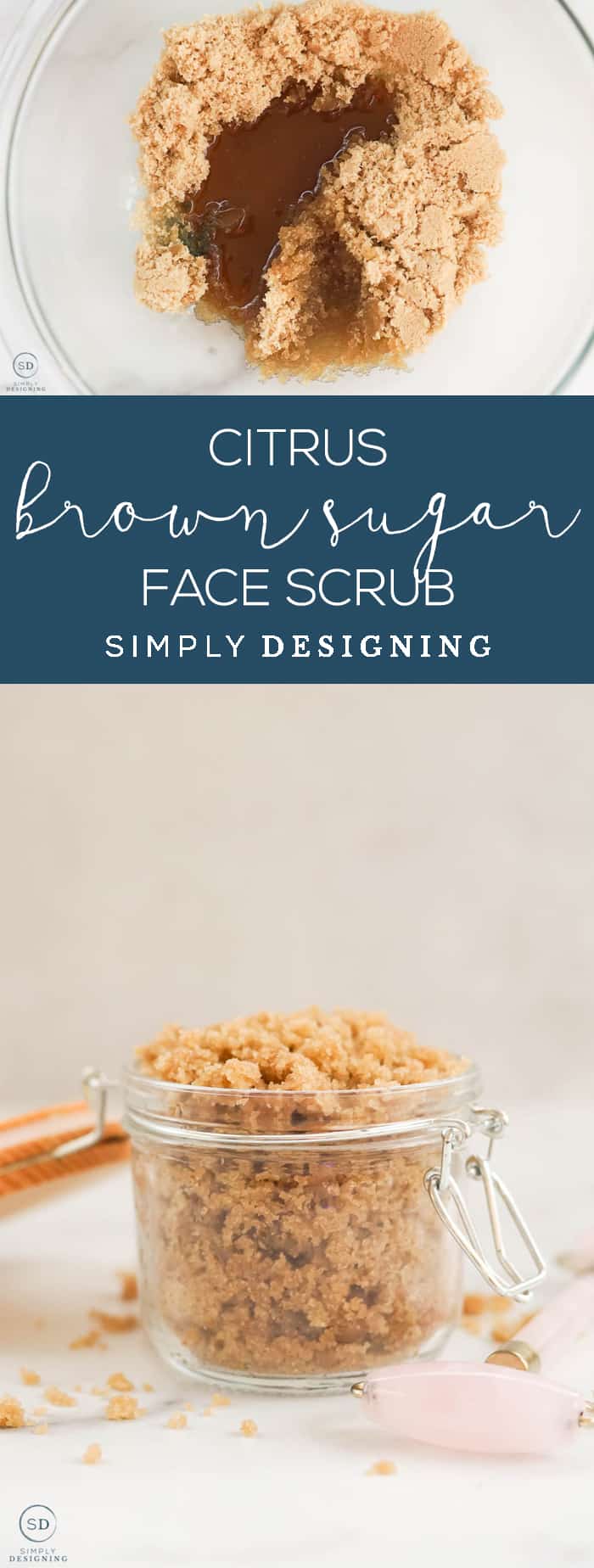 This citrus brown sugar face scrub is an all-natural way to exfoliate your face