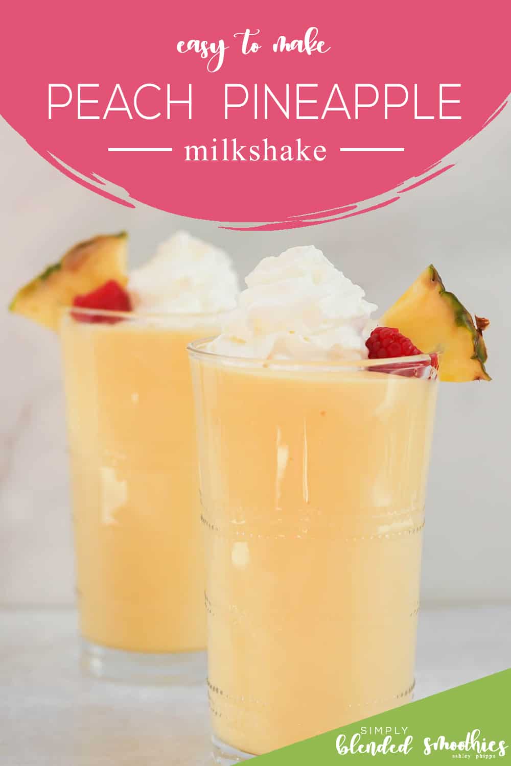 Peach Pineapple Milkshake 2 Easy to make Peach Pineapple Milkshake with a secret ingredient that makes this absolutely delicious and yummy