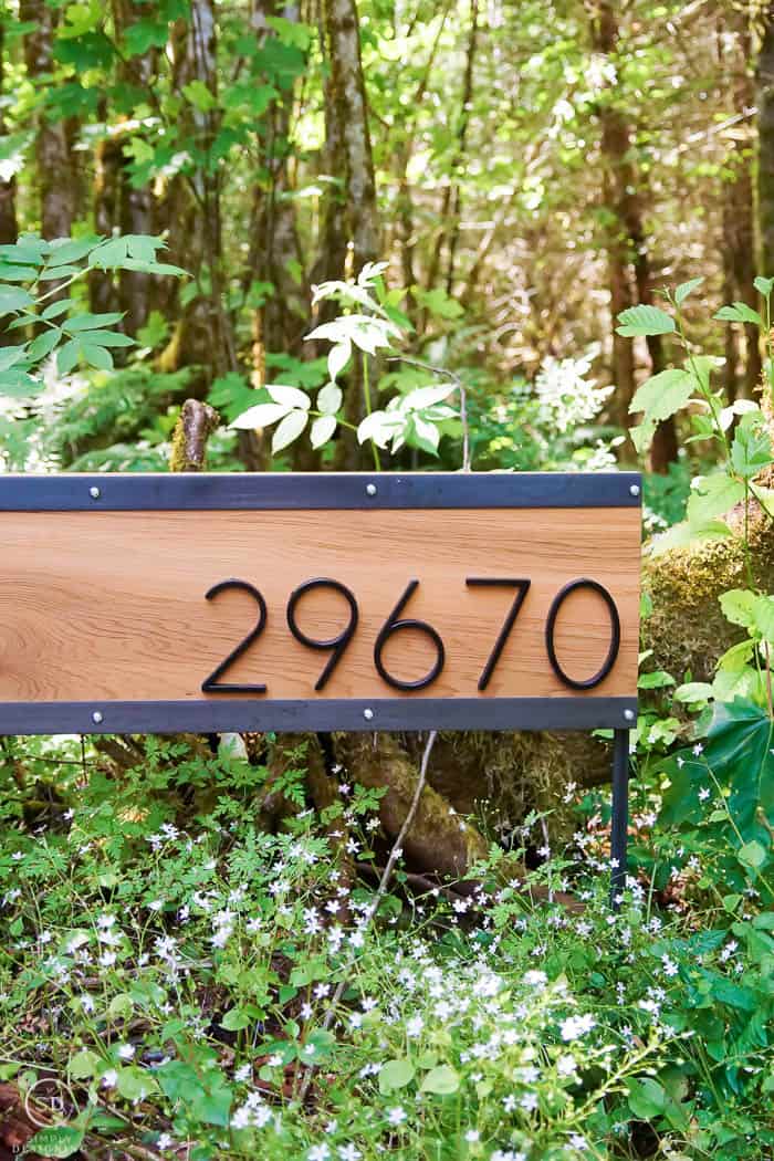 DIY address sign