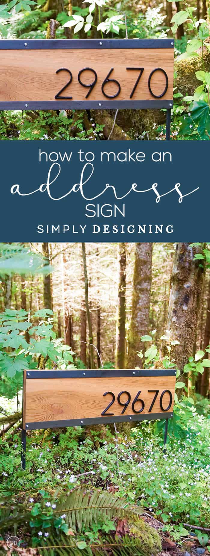 Learn how to make an address sign that is beautiful and modern in only a few easy steps so that you can create a unique lasting first impression