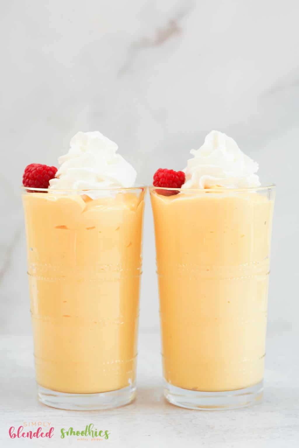 Mango Peach Milkshake 4 milkshake with mangos and peaches