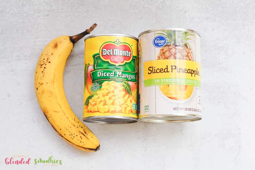 3 Ingredient Mango Pineapple Smoothie 7 ingredients for a pineapple mango smoothie