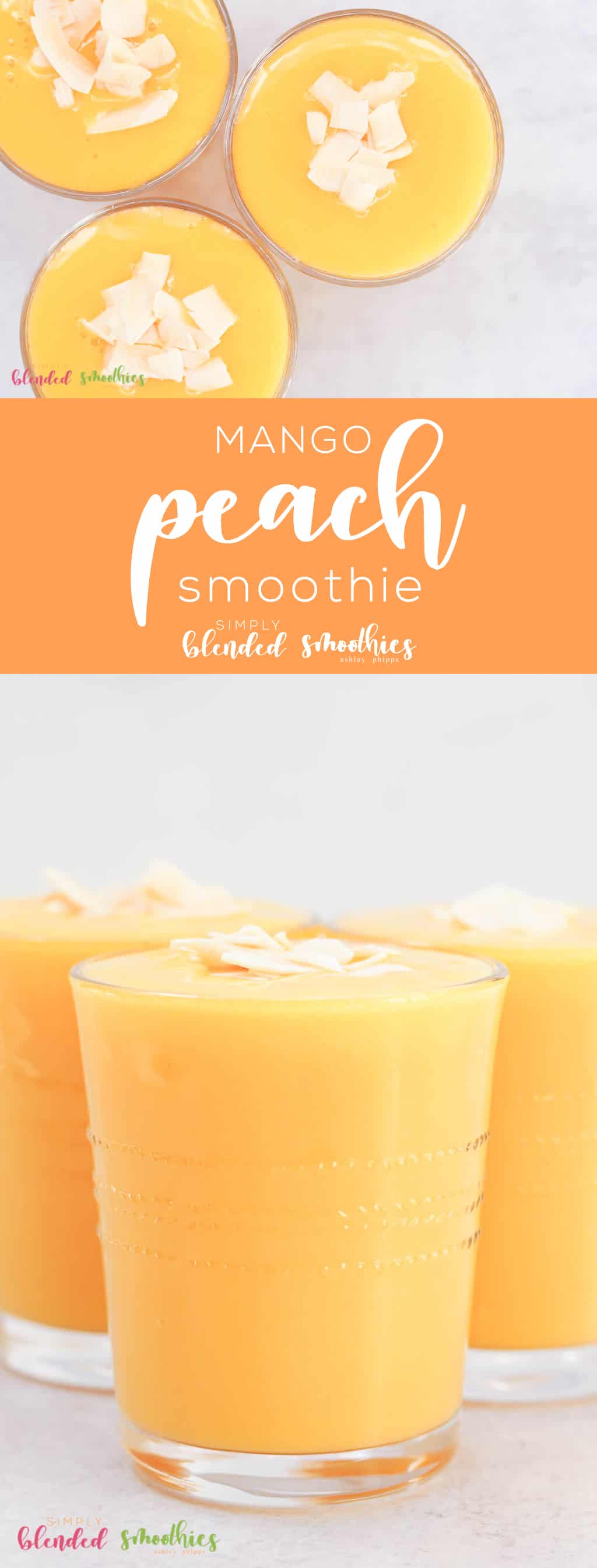 Mango Peach Smoothie 10 The tropical flavors in this Mango Peach Smoothie are such a refreshing and healthy smoothie