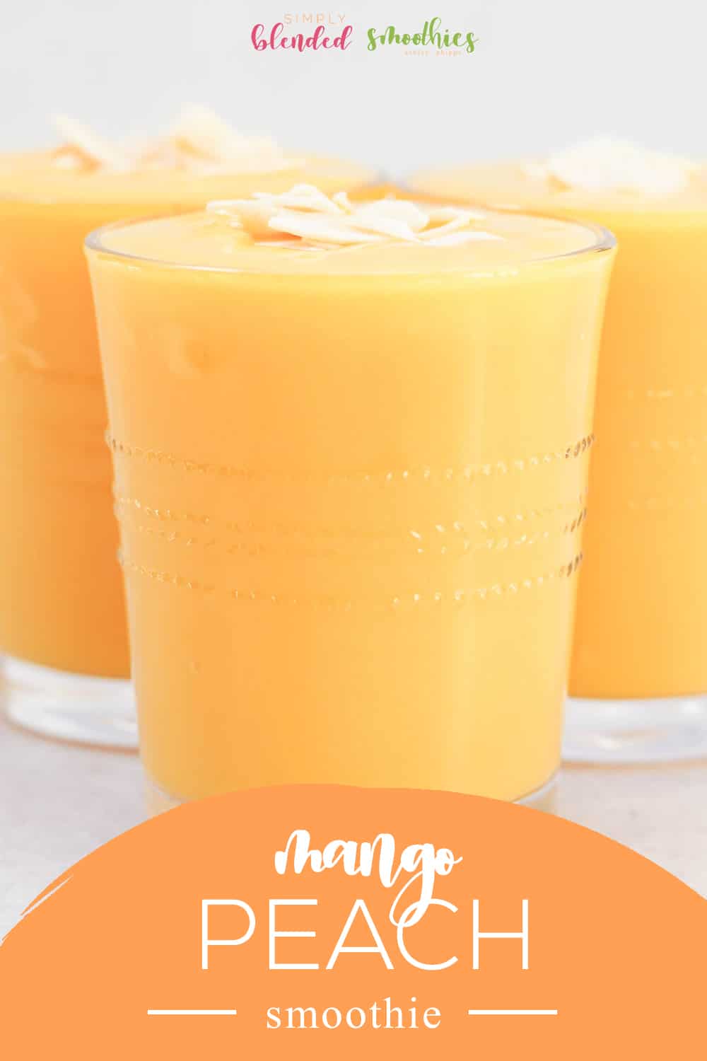 Mango Peach Smoothie 1 The tropical flavors in this Mango Peach Smoothie are such a refreshing healthy and delicious way to start your morning