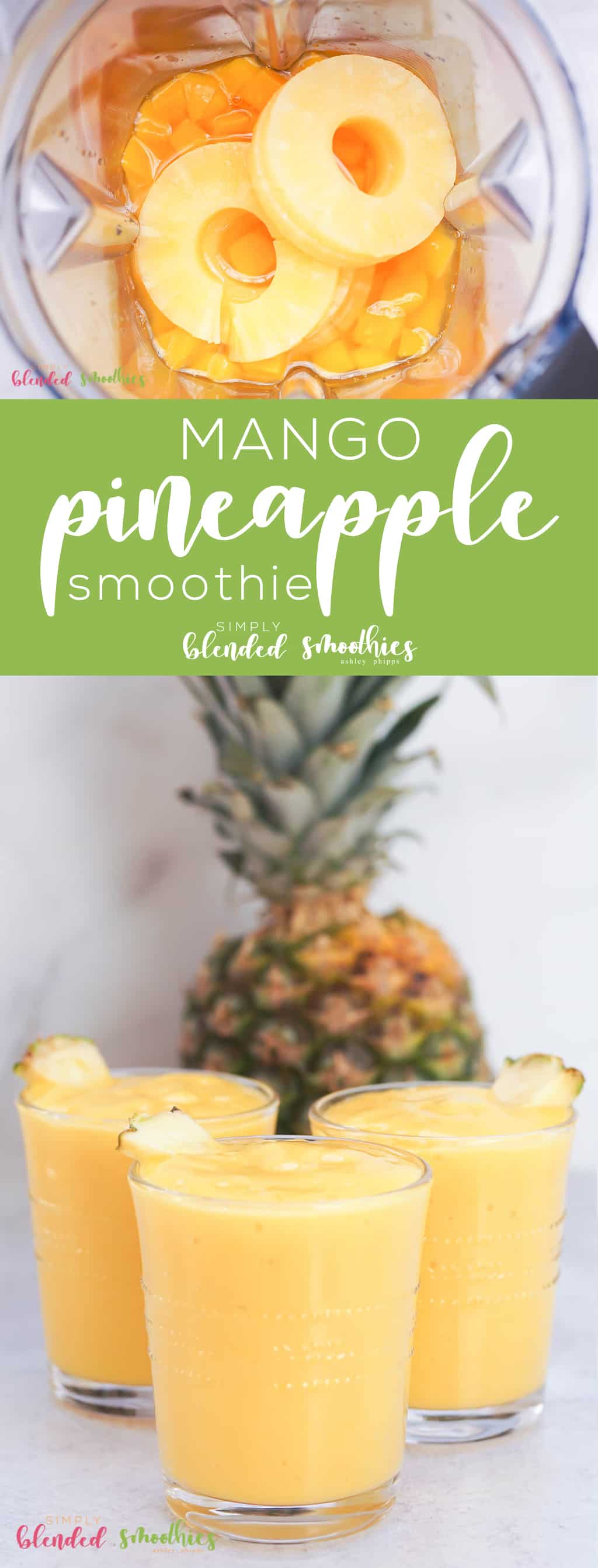 3 Ingredient Mango Pineapple Smoothie 6 This Mango Pineapple Smoothie is a wallet-friendly delicious and flavorful way to enjoy a healthy tropical smoothie at home