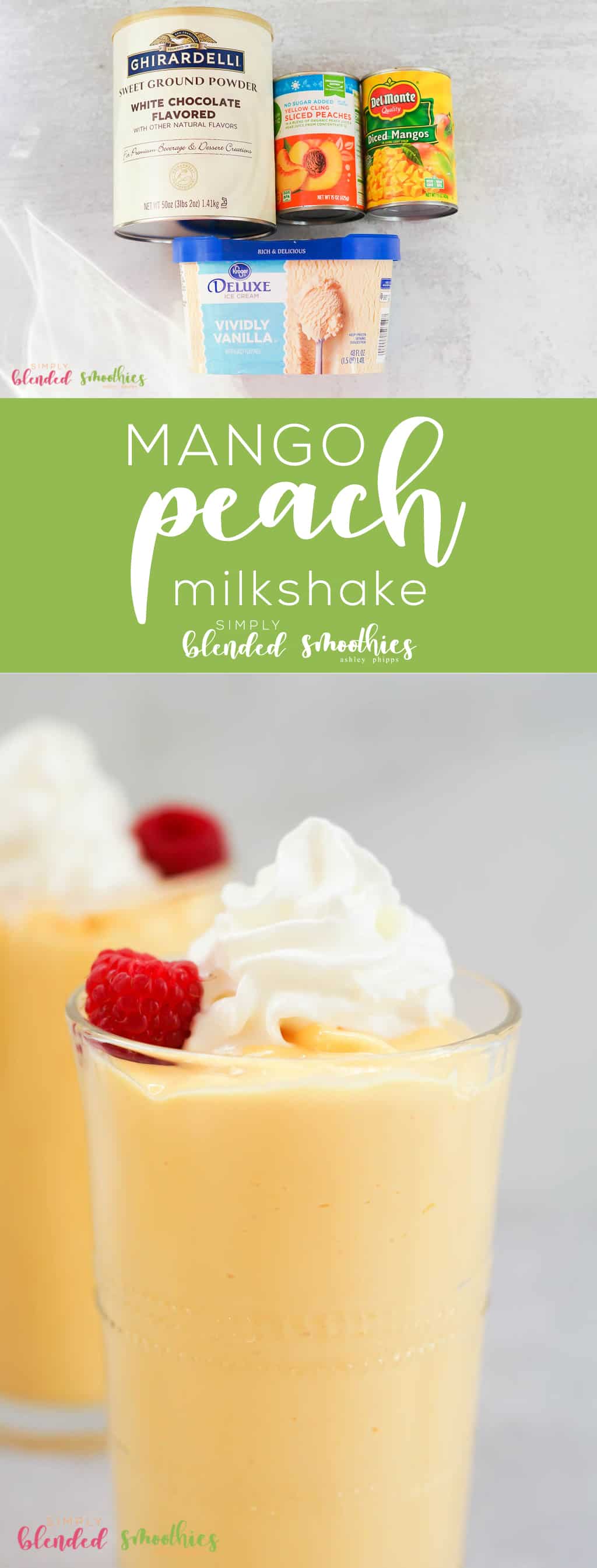 Mango Peach Milkshake 8 This mango peach milkshake is a delicious treat perfect that you can make in your home during the summertime or any time of year