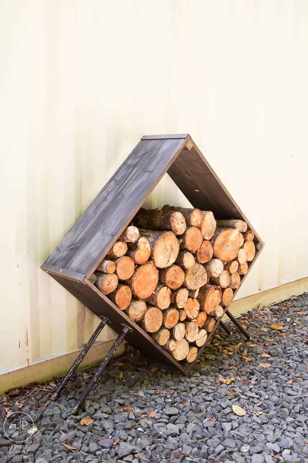 How to build a firewood stand hot sale