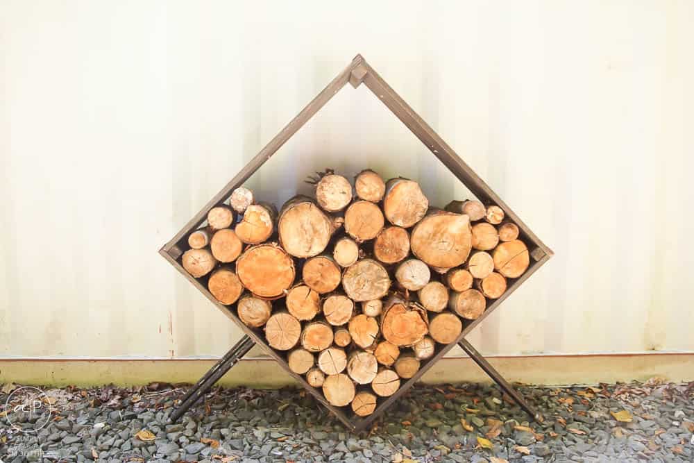 square firewood holder