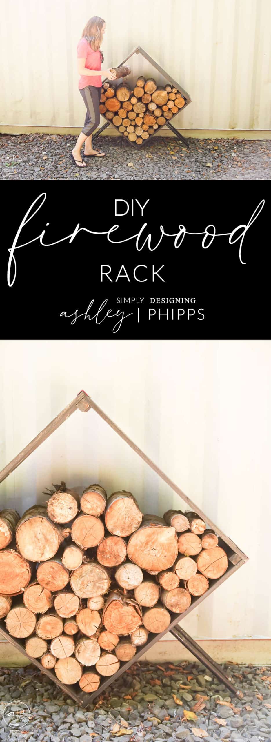 DIY Firewood Rack Simply Designing with Ashley