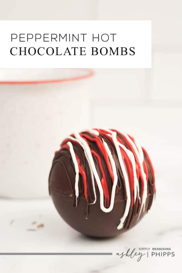 Peppermint Hot Chocolate Bombs | Simply Designing with Ashley