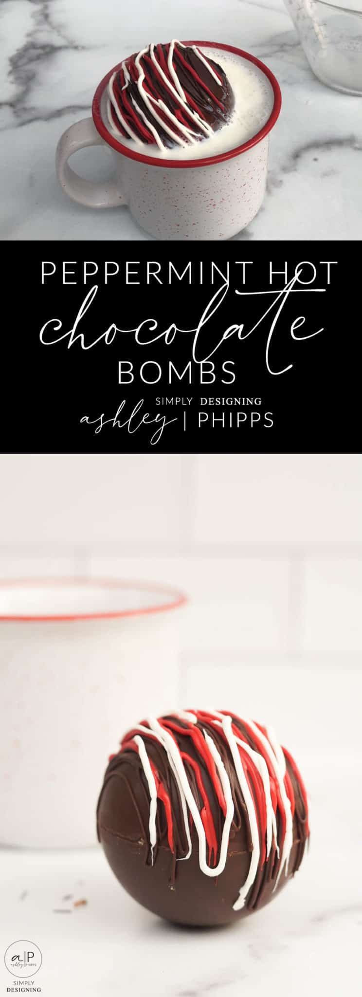 Peppermint Hot Chocolate Bombs | Simply Designing with Ashley